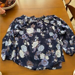 Vici‎ Navy Floral Blouse
